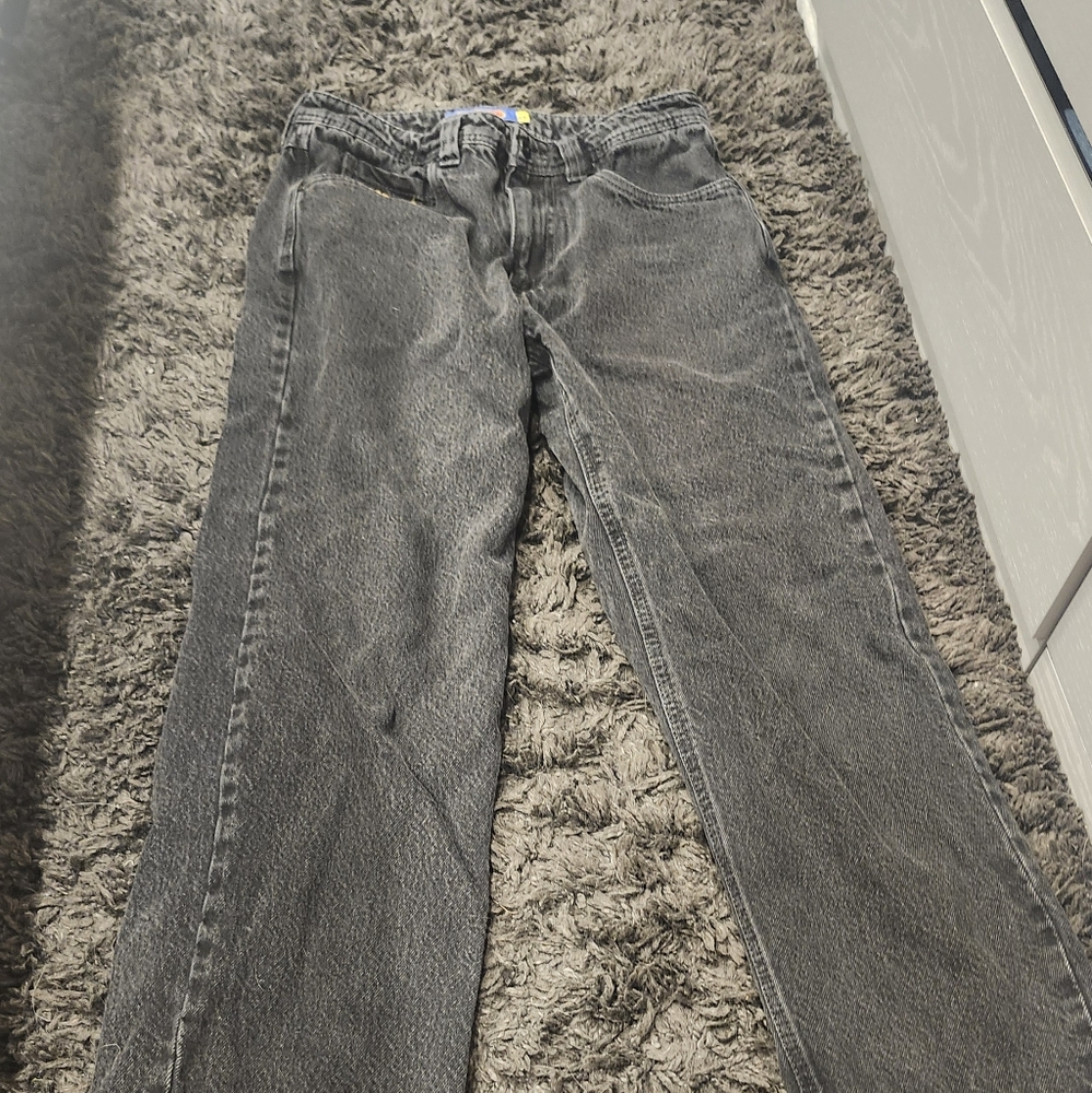 Men's Straight Leg Gray Jeans